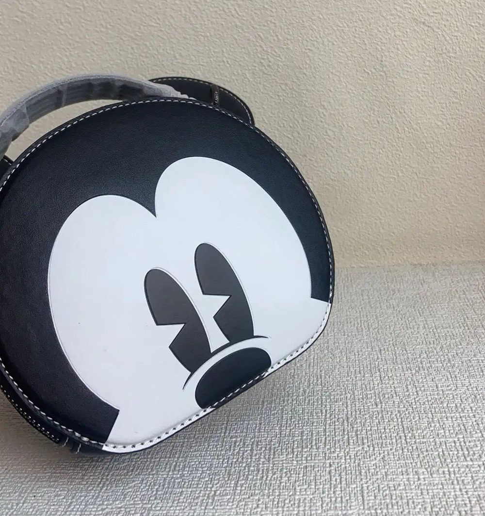 Coach Mickey Mouse Round Cake Bun Crossbody Bag - Picture 6 of 8